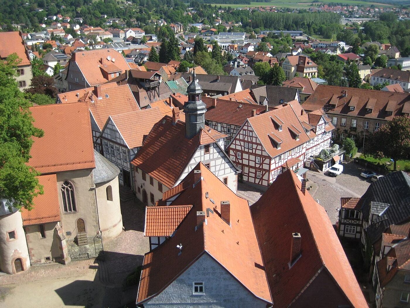 Schlitz an der Fulda von oben