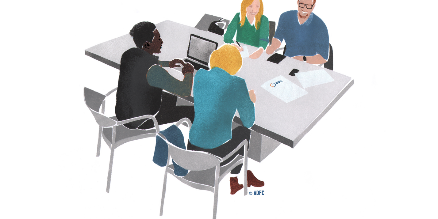 Illustration Vielfalt und Veranstaltungen Ideal zur Vorbereitung von Veranstaltungen: ein vielfältiges Planungsteam.