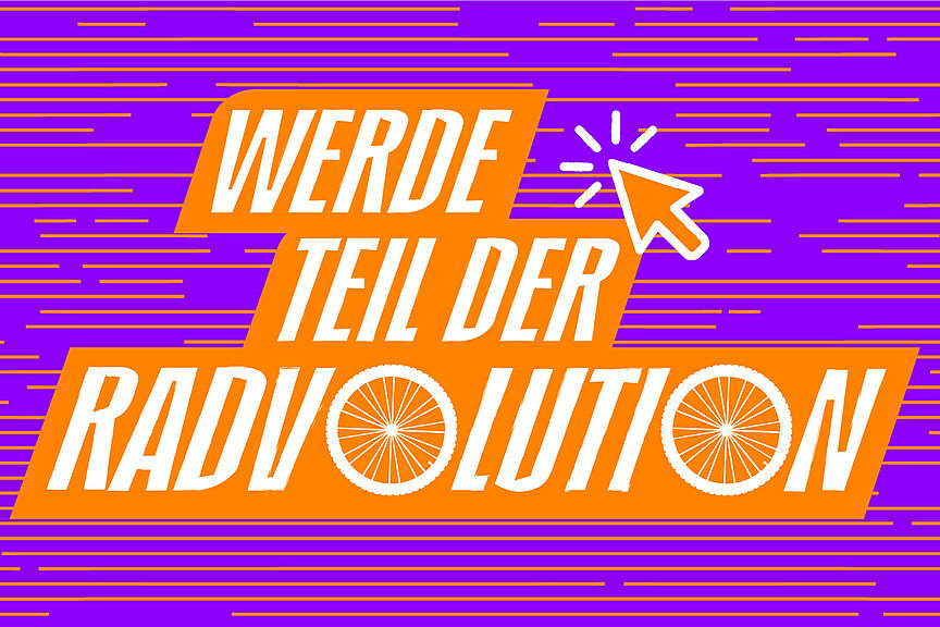 230602-ADFC-Radvolution-Multicover-1-V1 ADFC-Kampagnenlogo Werde Teil der Radvolution